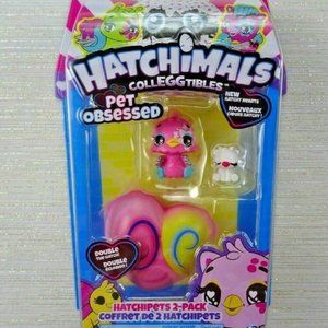 HATCHIMALS 2-Pk Hatchipets Pink White New